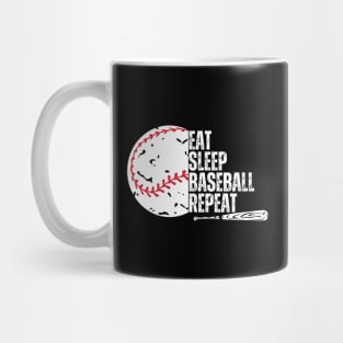 Eat Sleep Baseball Repeat Mug